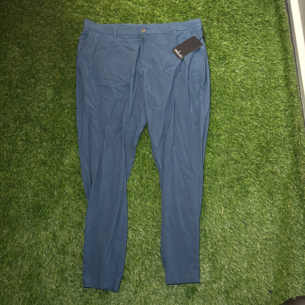Primo Golf Jogger Slate Blue Mens 38 Regular Tapered Performance Pants NEW